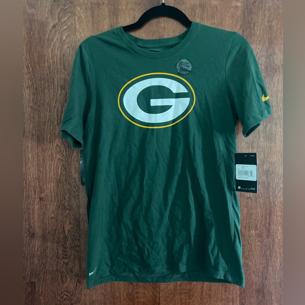 NWT‎ Kids L Nike Green Short Sleeve Tee with Logo